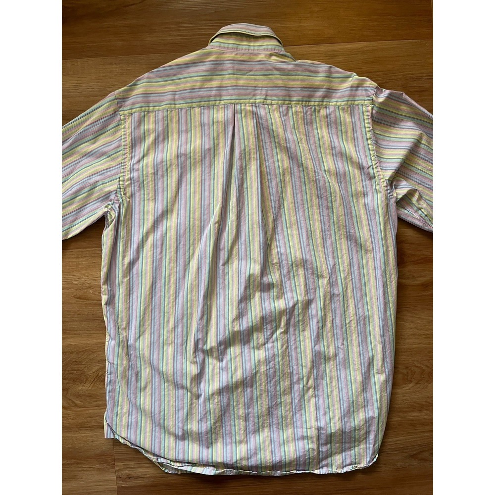 VTG Brooks Brothers Egyptian Cotton Made in USA Button Down Easter Pastels Med/L - Picture 5 of 7